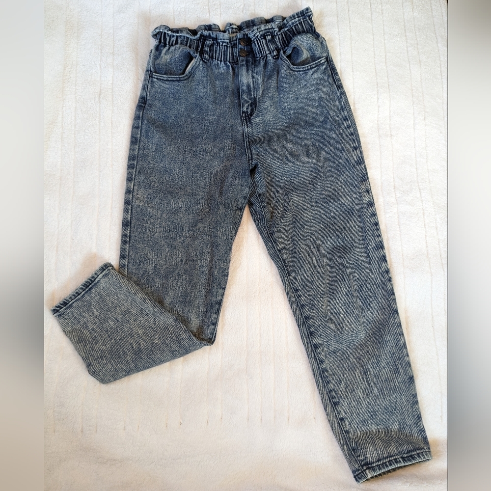 High-waisted, Paper Bag Jeans